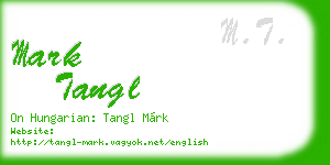 mark tangl business card