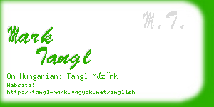 mark tangl business card